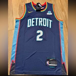 Mens Cade Cunningham Jersey Navy Blue
